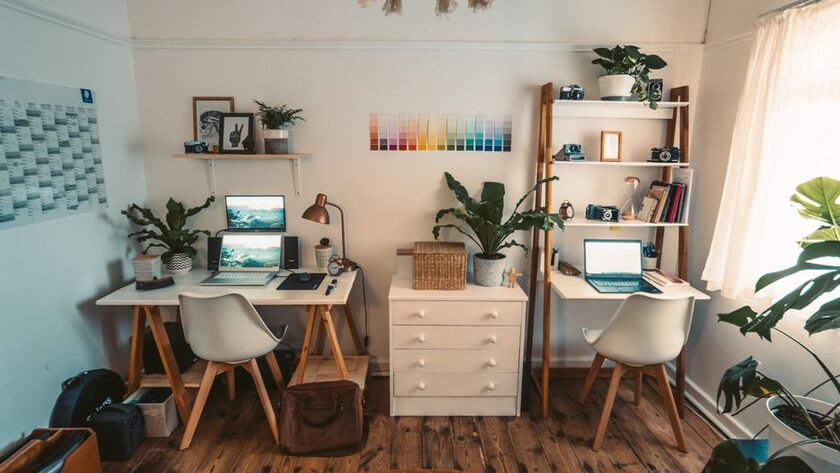 Meuble bureau avec rangement